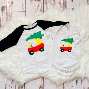 toddler Christmas shirt - Christmas Car